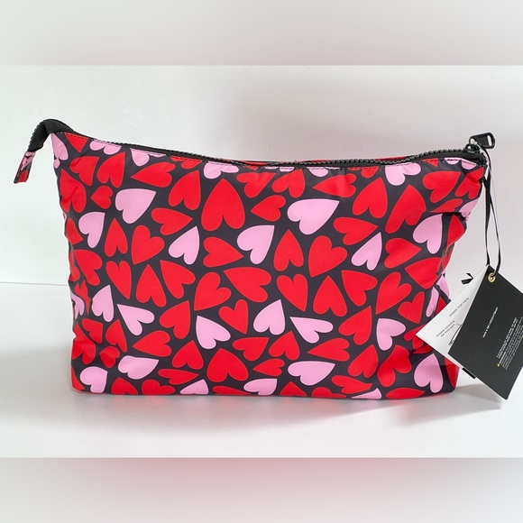 Rachel Roy Heart Nylon Large Pouch Bag NWT - Picture 7 of 15